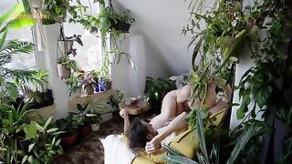 A loving couple enjoy intimate, passionate sex at home