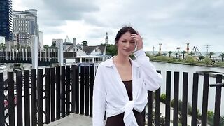 A signal of distress from the Bikini Atoll, where a beautiful girl resides