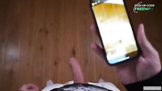 A man came home and was surprised to see his ex-girlfriend there