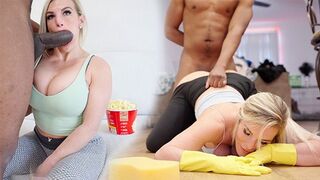 The stepmom was fucked all day by a big black cock