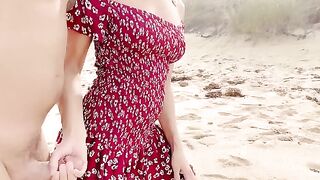 Come and fuck me on the naked beach