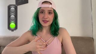 A girl satisfies her sexual needs with the help of a toy