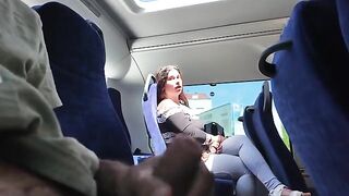 A man got his cock sucked by a stranger in the bus