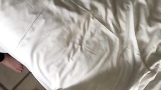 A patient is being treated by a hot nurse, and things heat up
