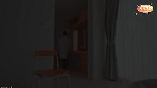 The girl is not allowed to scream because it distracts the guy from his work