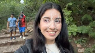 I had to strain my willpower and shoot cum on his face