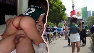 Sperm leaks while waiting for a supplement and watching the World Cup