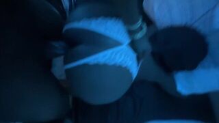 A man grabbed her by the hips and went at it hard