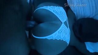 A man grabbed her by the hips and went at it hard