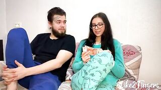 Russian guy fucked tight ass of his stepsister with a cute face