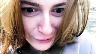 A girl was filmed as a prostitute in a compromising outdoor scenario