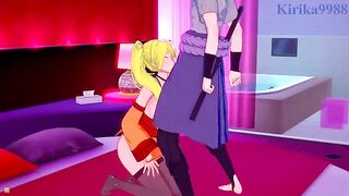 Naruko Uzumaki brought Sasuke Uchiha to a hotel room and fucked him hard