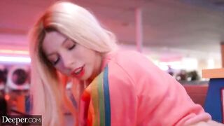 Playful Kenzie has sex in public places with someone