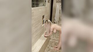 I got fucked in the shower after using my sex machine
